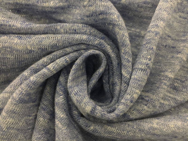 Linen Knit in Heather Blue1