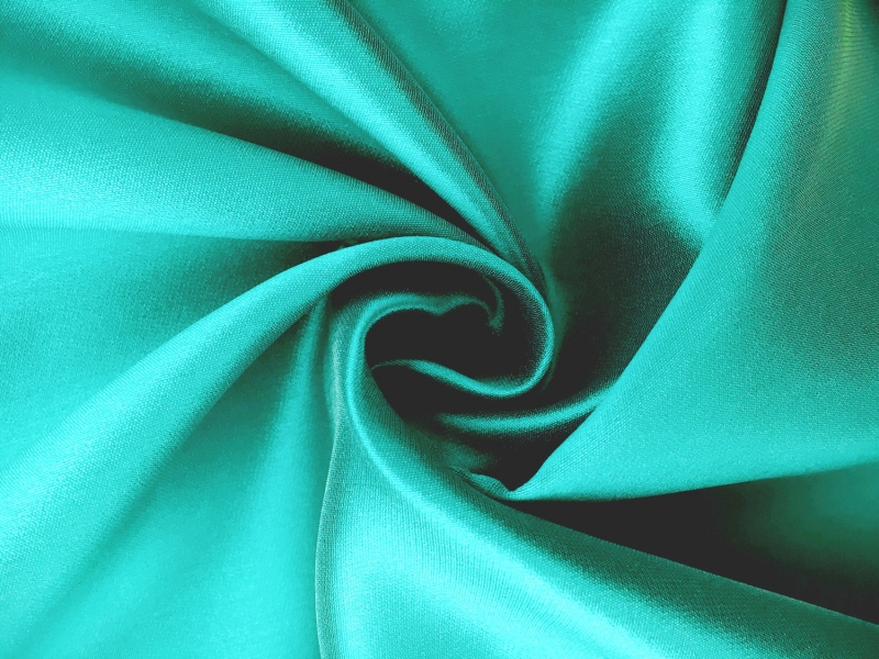 Silk and Polyester Zibeline in Aqua0