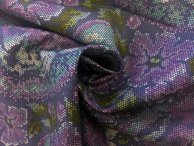 Cotton Broadcloth Purple Tiger Print1