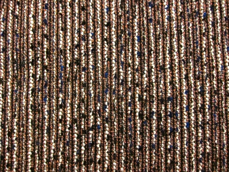 Wool Blend Metallic Tweed0