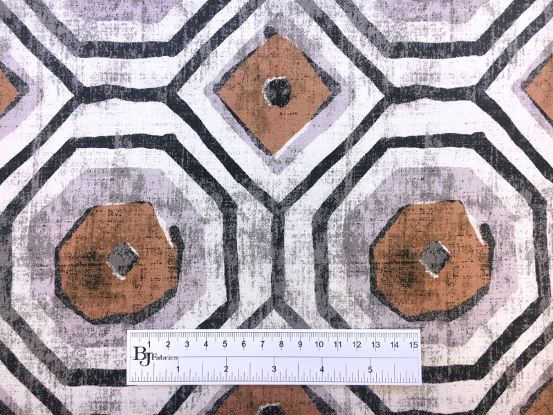 Linen Handkerchief Geometric Print 3