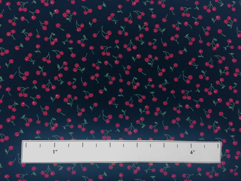Japanese Cotton Lawn Petite Cherries Print1