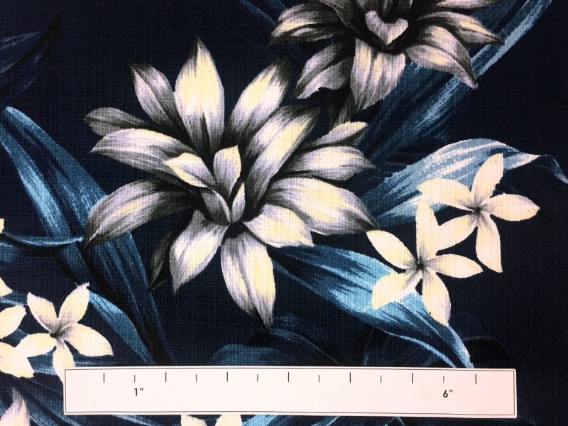 Japanese Textured Cotton Floral Print1
