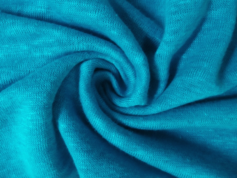 Linen Knit in Turquoise 1
