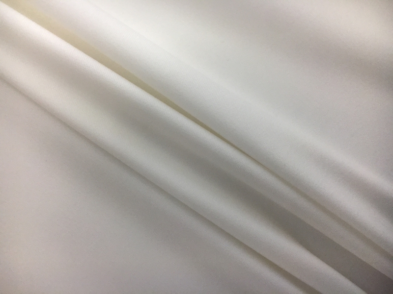 Cotton Blend Stretch Sateen in White0