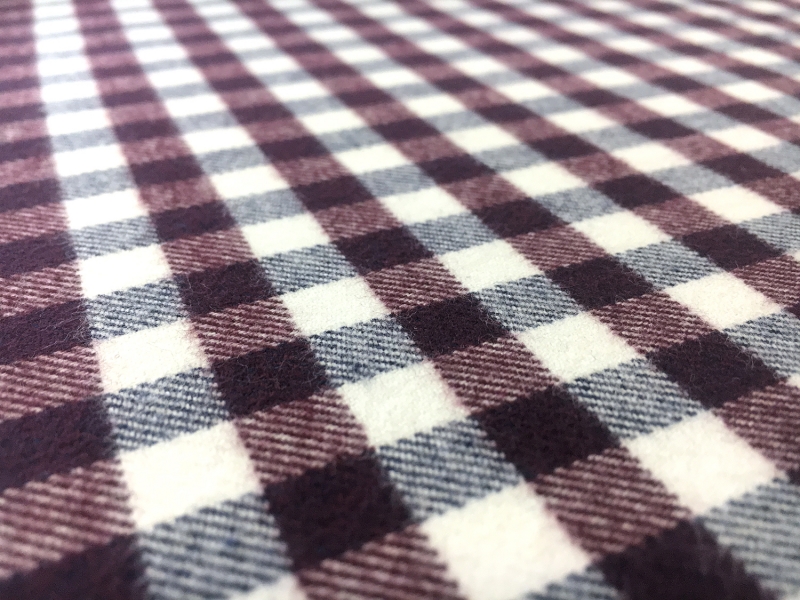Cotton Wool Blend Flannel Check2