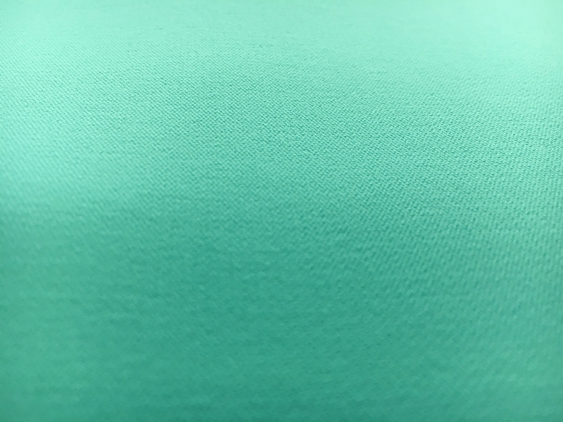 Polyester and Spandex Stretch Crepe in Aquamarine1