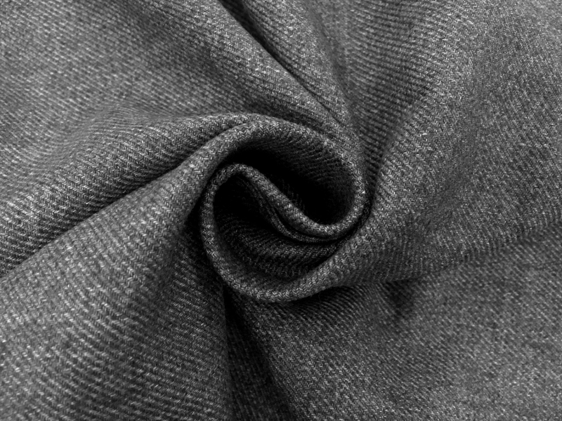 Poly Cotton Linen Blend Twill in Smoke Grey1