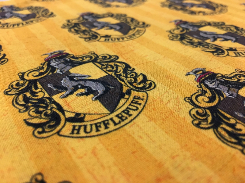 Harry Potter Hufflepuff Cotton Print2