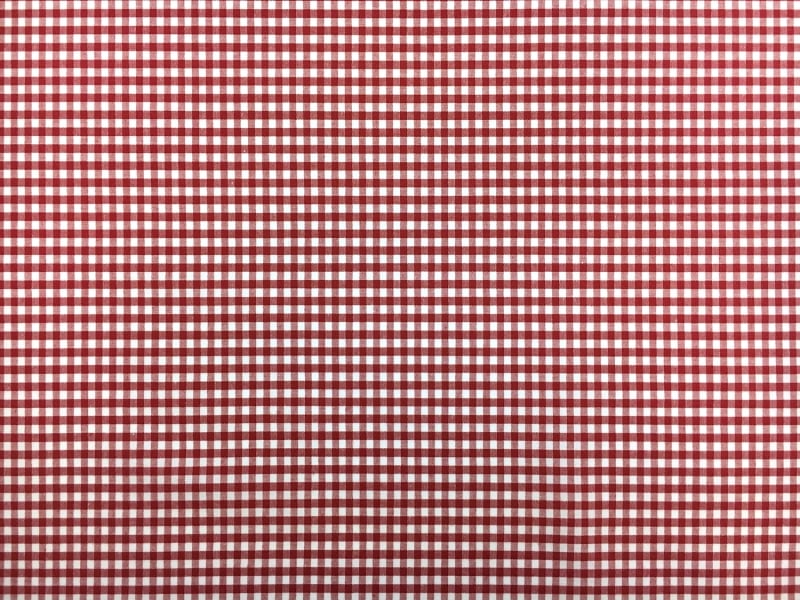 1/8" Cotton Gingham in Red0