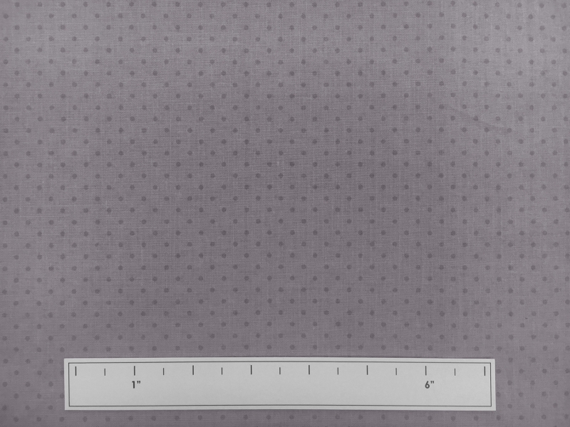 Cotton Broadcloth Polka Dot Print in Grey 3