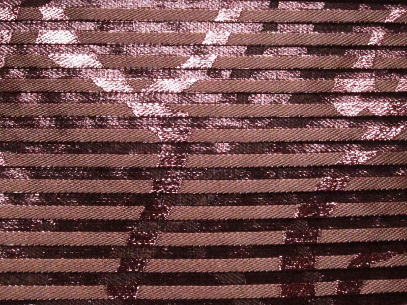 Silk Blend Metallic Stripe Organza2