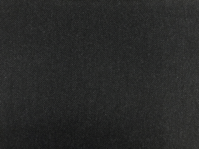 Zegna Cashmere Herringbone Suiting in Charcoal Grey2