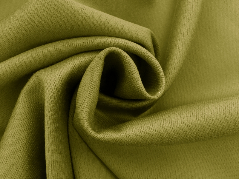 Italian Wool Satin Faille in Apple Green1