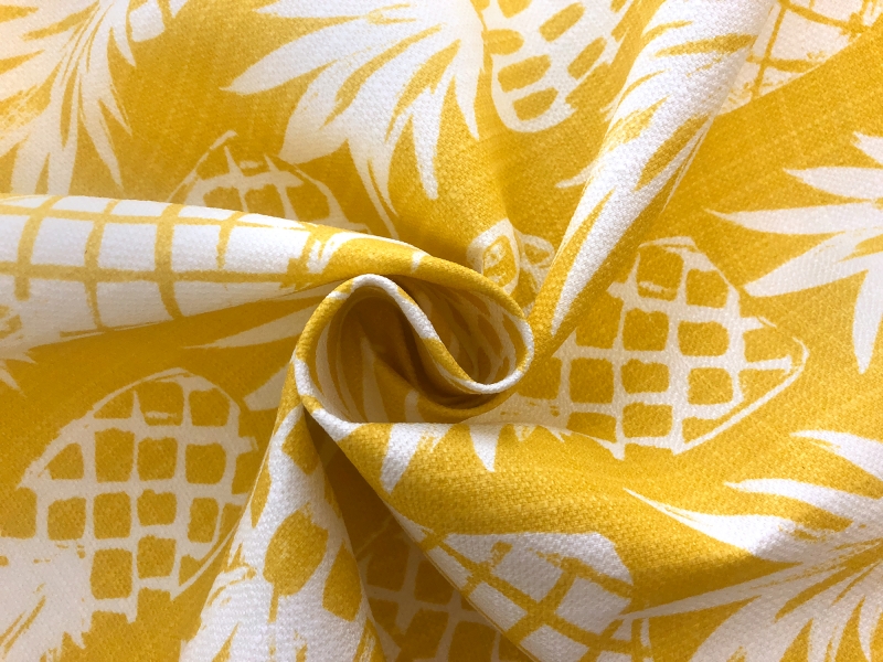 Yellow Pineapples Polyester Outdoor Print1