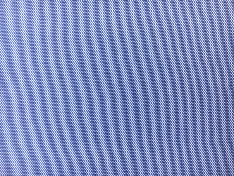 Italian Cotton Birdseye Dobby Shirting in Blue0