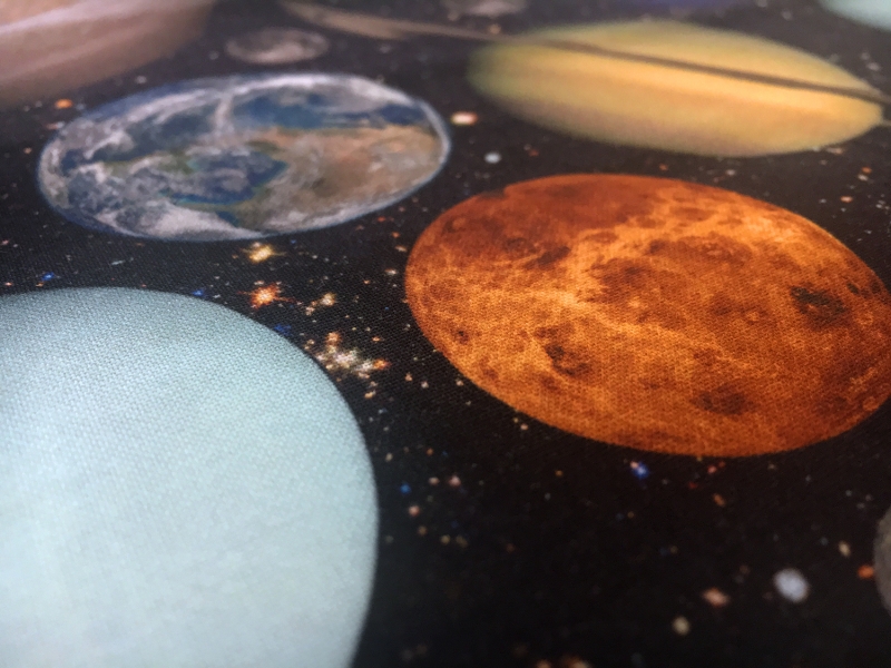 Celestial Planets Cotton Broadcloth Print2