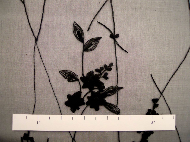 Embroidered Silk Chiffon1