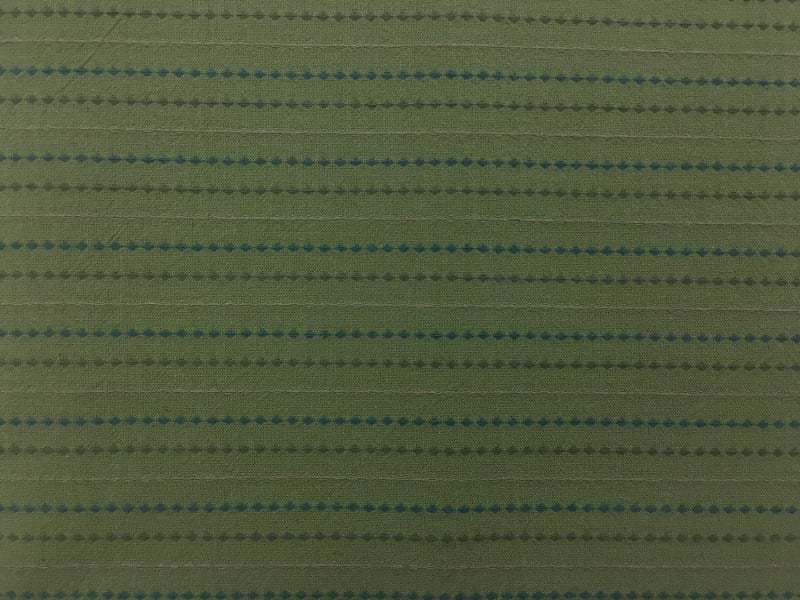 Japanese Cotton Woven Stripe Novelty in Green0