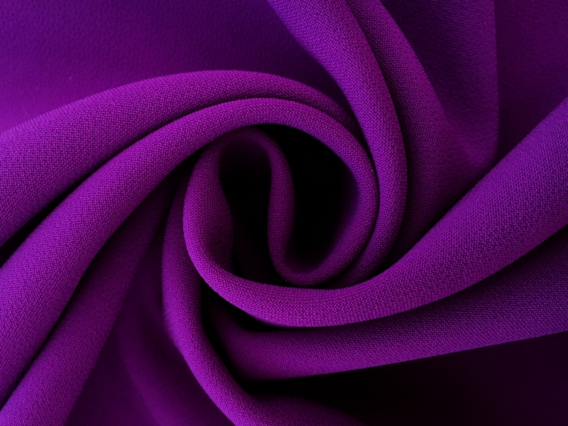 Polyester Stretch Crepe in Purple0
