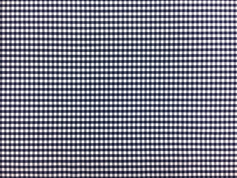 1/8" Cotton Gingham in Navy0