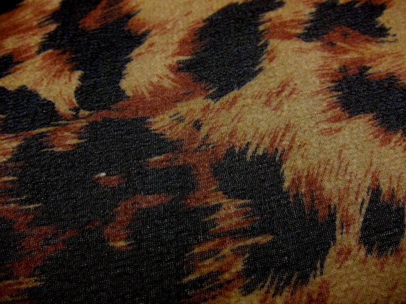 Silk Chiffon in Leopard Print2
