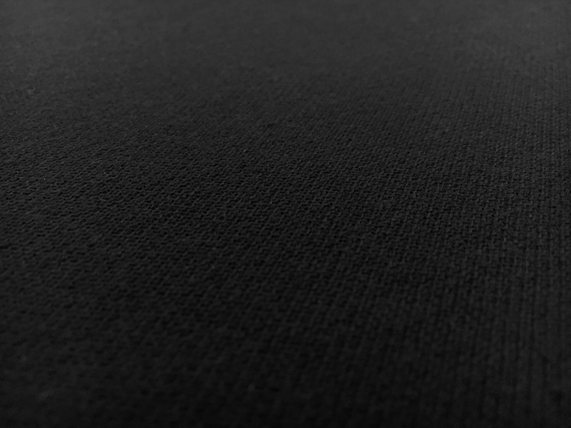 Japanese Cotton Pique Knit in Black2