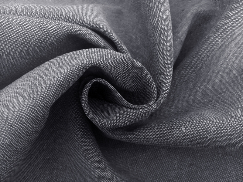Yarn Dyed Linen Cotton Blend in Graphite1