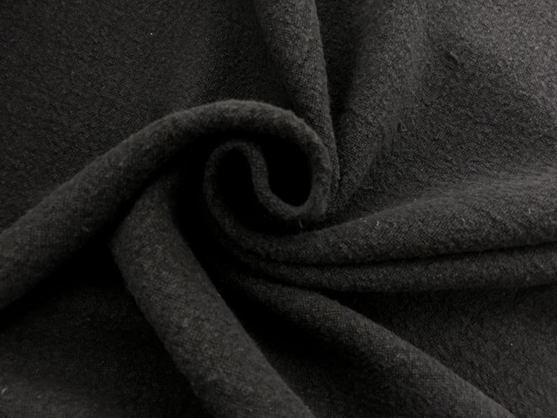 Linen Cotton Crinkle in Black1