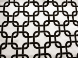 Cotton Canvas Geometric Knot Print0