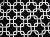 Cotton Canvas Geometric Knot Print0
