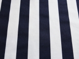 Cotton Canvas 1.5" Stripe In White And Navy0