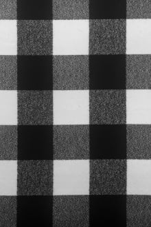 Cotton Mammoth Flannel Check Black and White0