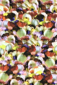 Jakob Schlaepfer Silk Crepe de Chine Print with Photo Realistic Petals0