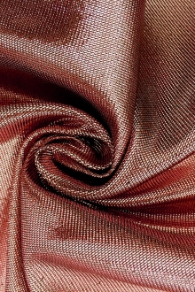 French Cotton Blend Metallic Twill in Old Rose0