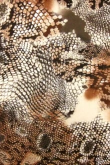 Scuba Knit With Deconstructed Reptile Print in Browns0