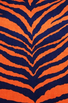 Cotton Canvas Tiger Print0