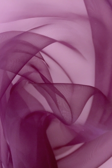 Japanese Polyester Extra Fine Organza in Plum0