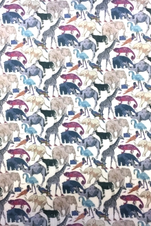 Liberty of London Linen Zoo Animal Print0
