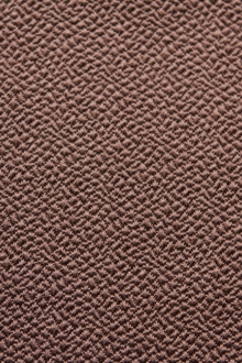 Silk and Wool Hammered Satin in Brown0