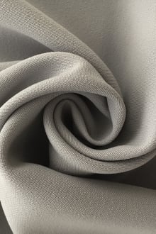 Polyester and Spandex Stretch Crepe in Light Grey0