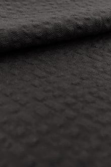 Japanese Cotton Seersucker in Black0