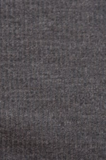 Virgin Wool Rib Knit in Heather Medium Grey0