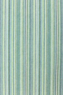 Cotton Woven Stripe in Caribe0