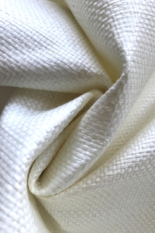 white raffia scrunched up to show weight and texture