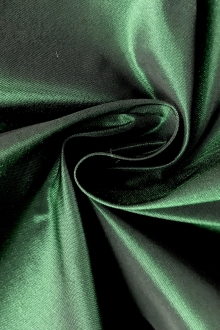 emerald iridescent poly taffeta in a swirl