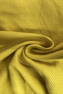 Italian Cotton Piqué Knit in Lemon