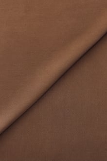 58 100% Tencel Lyocell Bemberg Enzyme Washed Silk-Hand Brown Light Woven  Fabric By the Yard