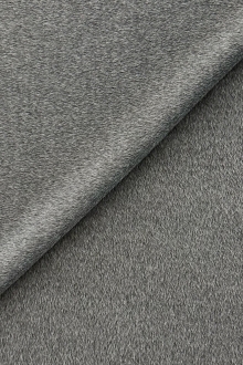 Italian Double-Sided Soft Alpaca Wool Blend Coating - Heather Grey / Beige  - Fabric by the Yard