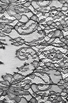 Large black lace Fabric  Black lace fabric, Lace print, Organic